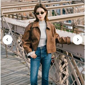 Women's Brown Leather Jacket